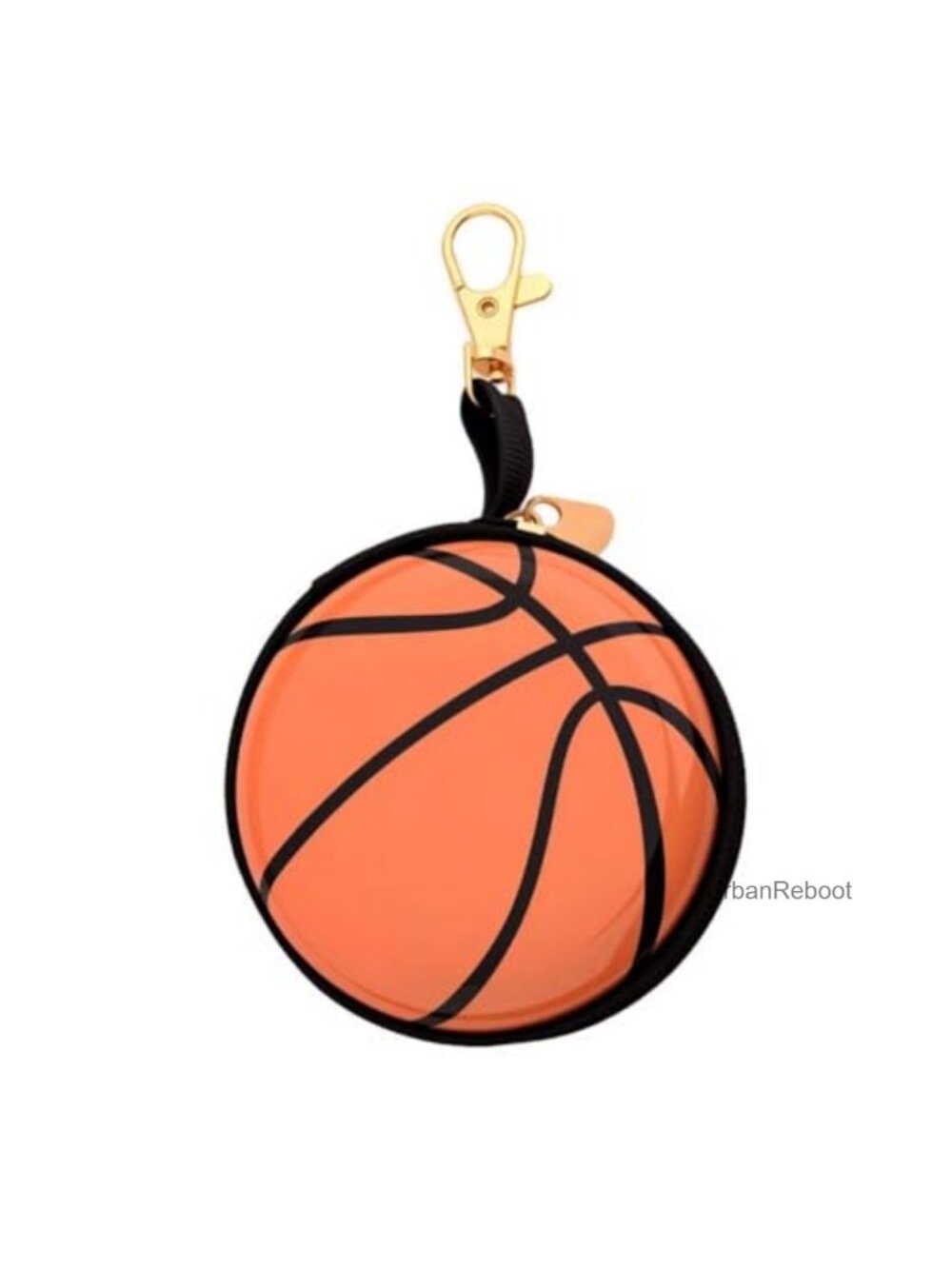 Basketball Coin Purse Keychain Mini Zipper Pouch for Backpacks Keys